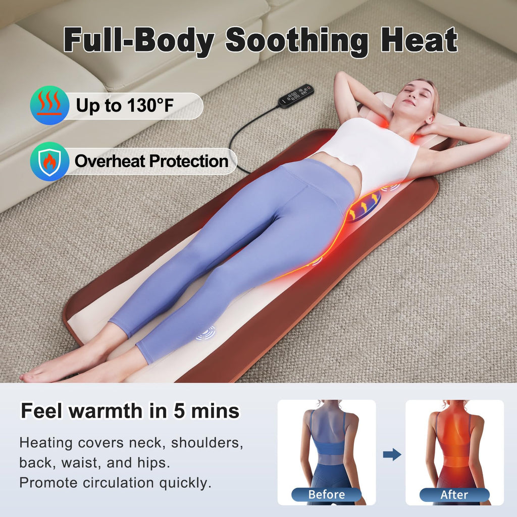 Full Body Massage Mat with 3 Heating Zones L148029