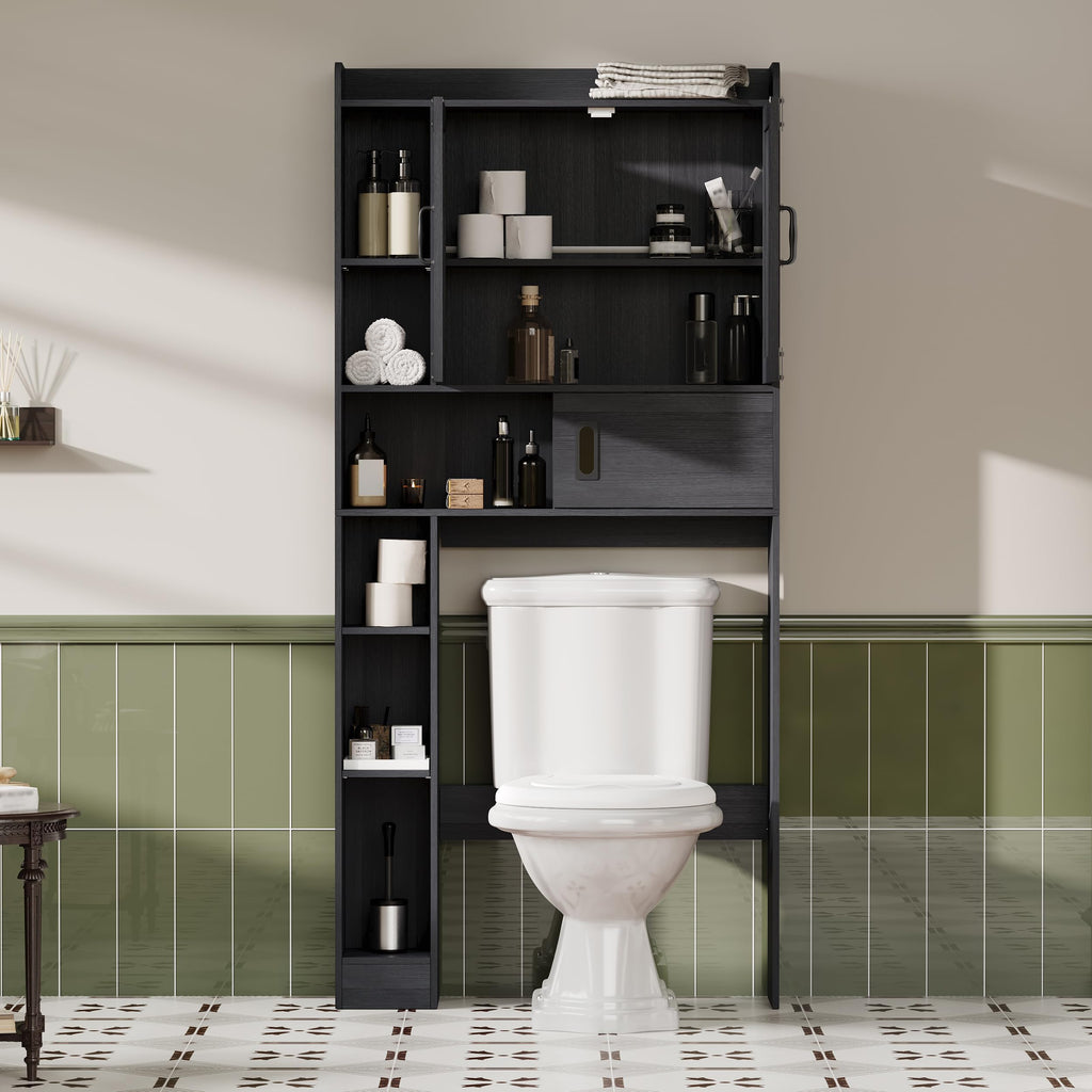Over The Toilet Storage Cabinet with Sliding Door K23204