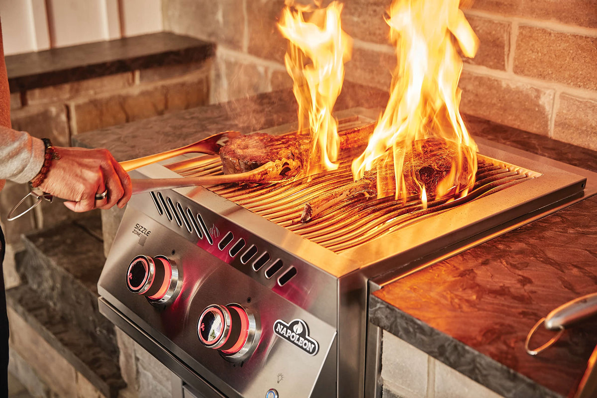 Stainless Steel 18-inch Propane Gas Infrared Drop-In Burner Y23684