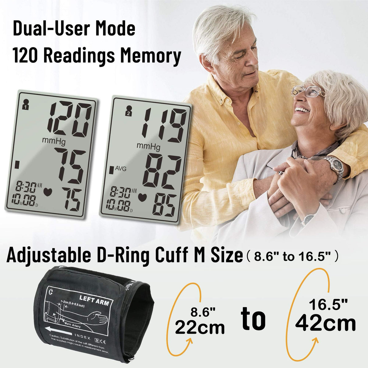 Automatic Upper Arm Blood Pressure Monitor with Large Cuff B760699