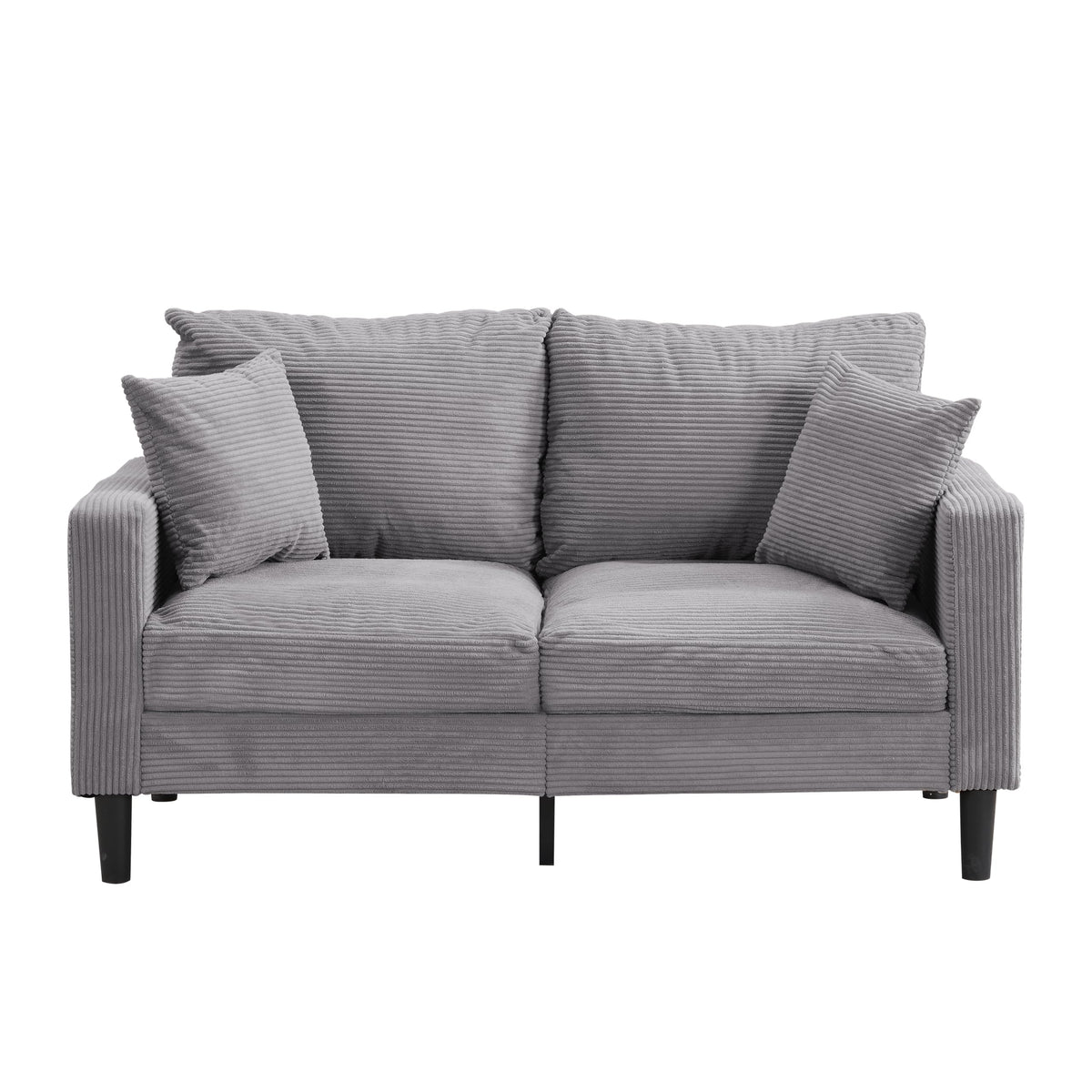 Light Gray 2-Seat Upholstered Loveseat Sofa E888197