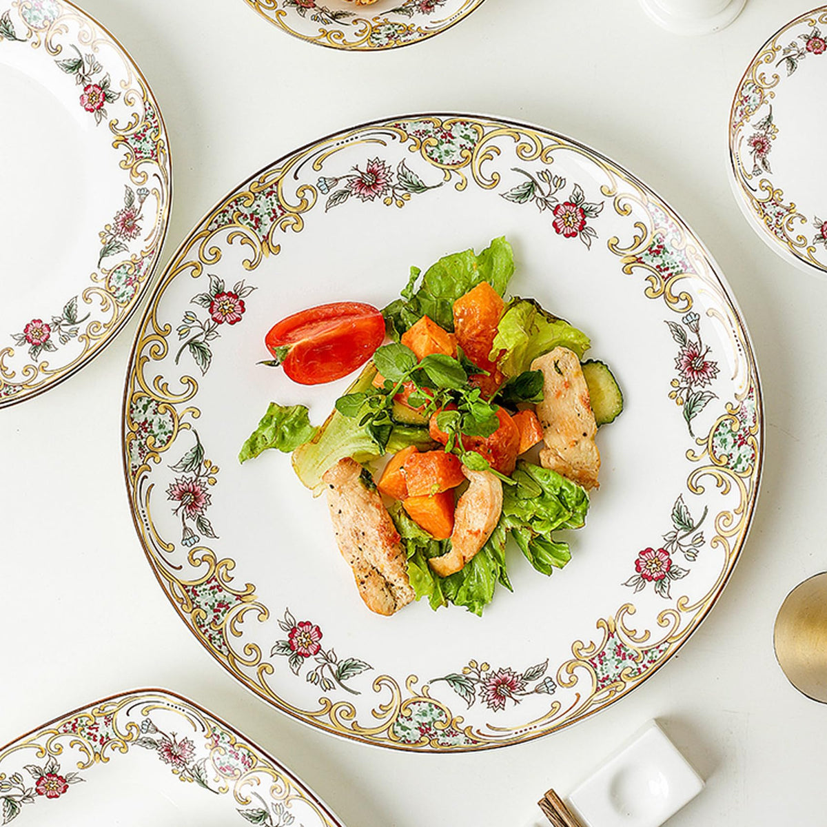 Bone China 12-Piece Dinnerware Set S99826