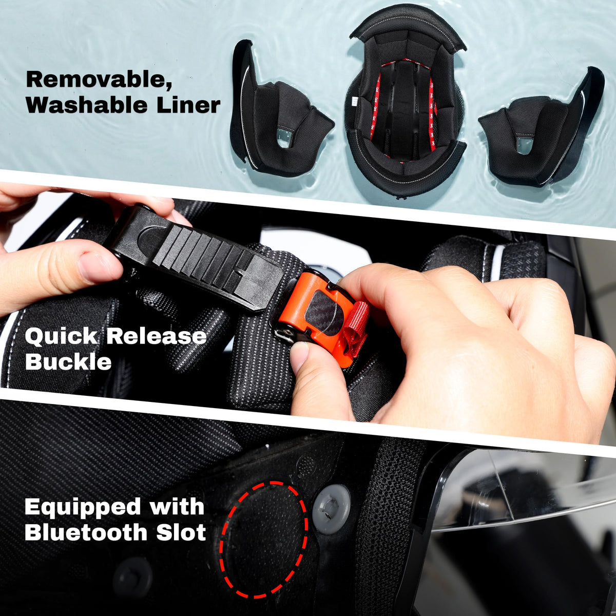 Modular Motorcycle Helmet DOT Approved N350