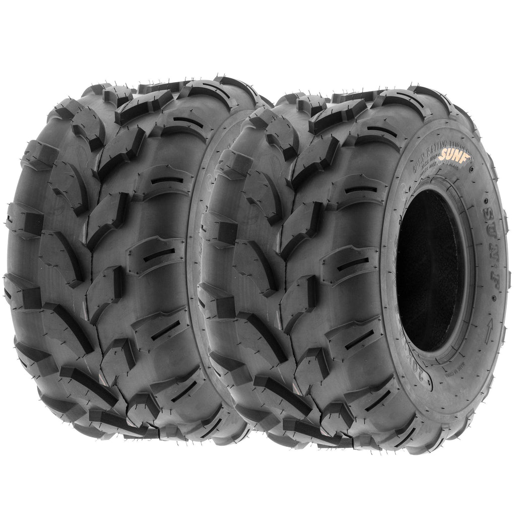 Set of 4 Off-Road ATV Tires 18x7-8 Front & 18x9.5-8 Rear 6 Ply Tubeless K84663
