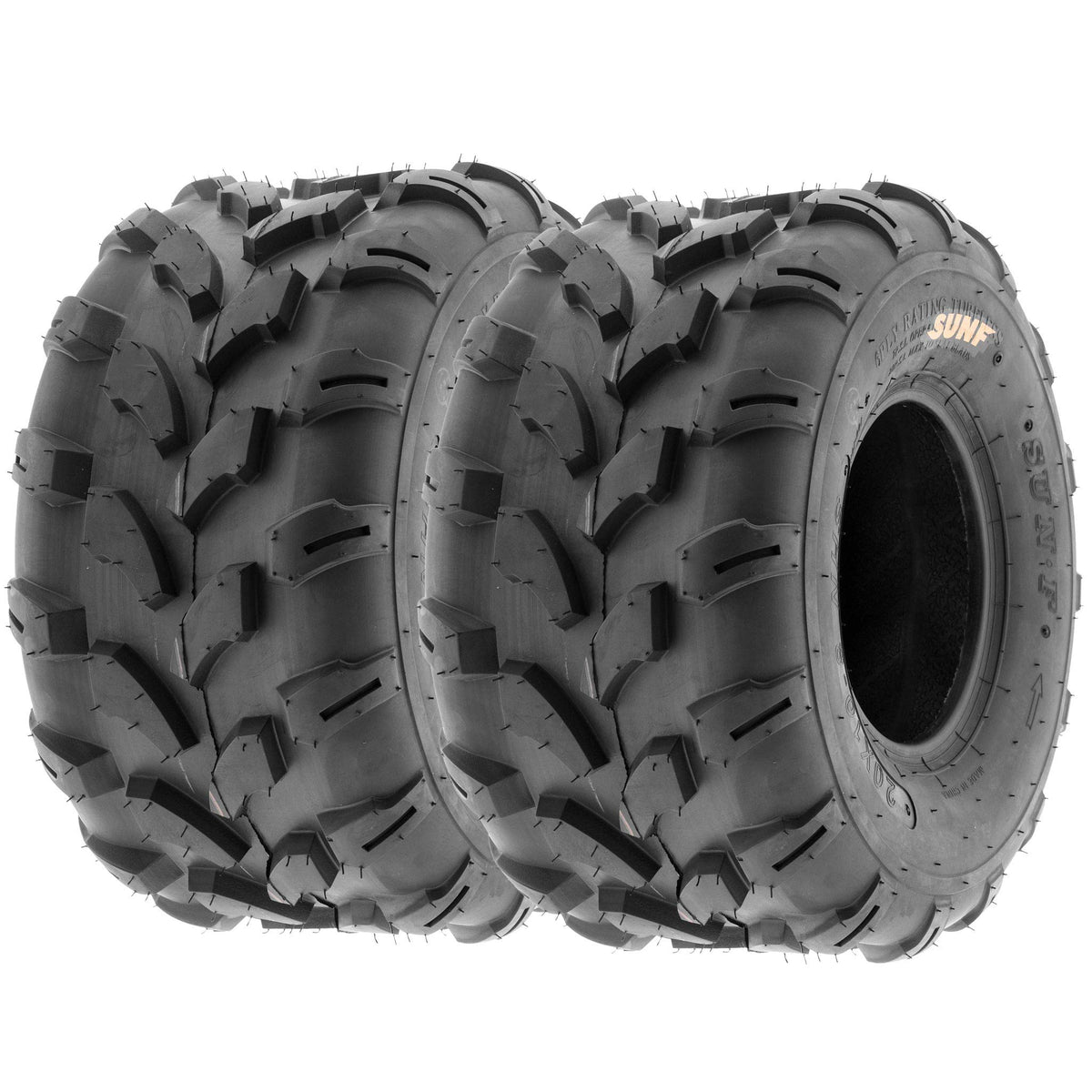 Set of 4 Off-Road ATV Tires 18x7-8 Front & 18x9.5-8 Rear 6 Ply Tubeless K84663
