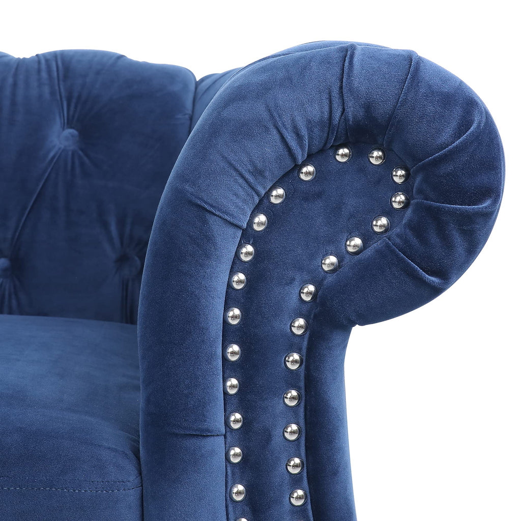 Blue Velvet 3 Seater Sofa F747593