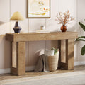 63-Inch Wooden Rectangular Console Table I55240