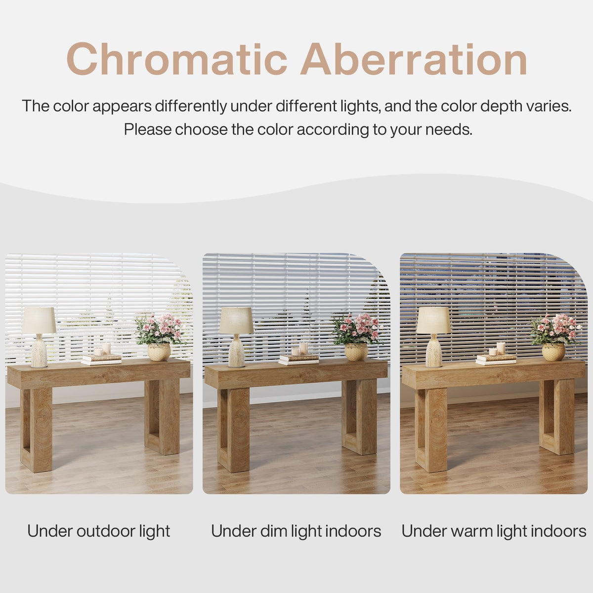 63-Inch Wooden Rectangular Console Table I55240