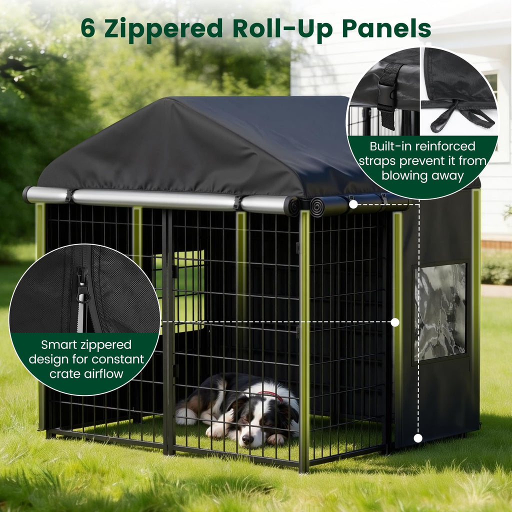 Dog Kennel Cover with 4 Windows X81813