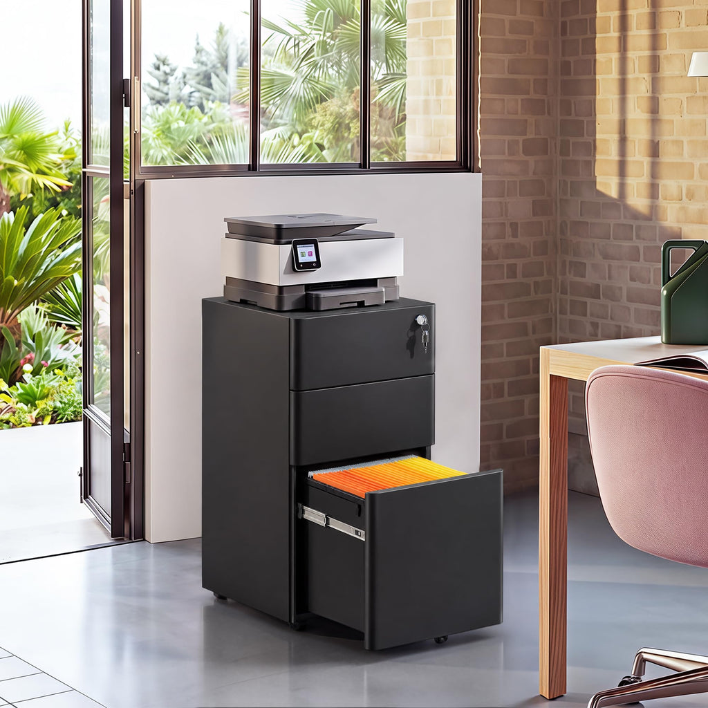 3 Drawer Mobile File Cabinet J570