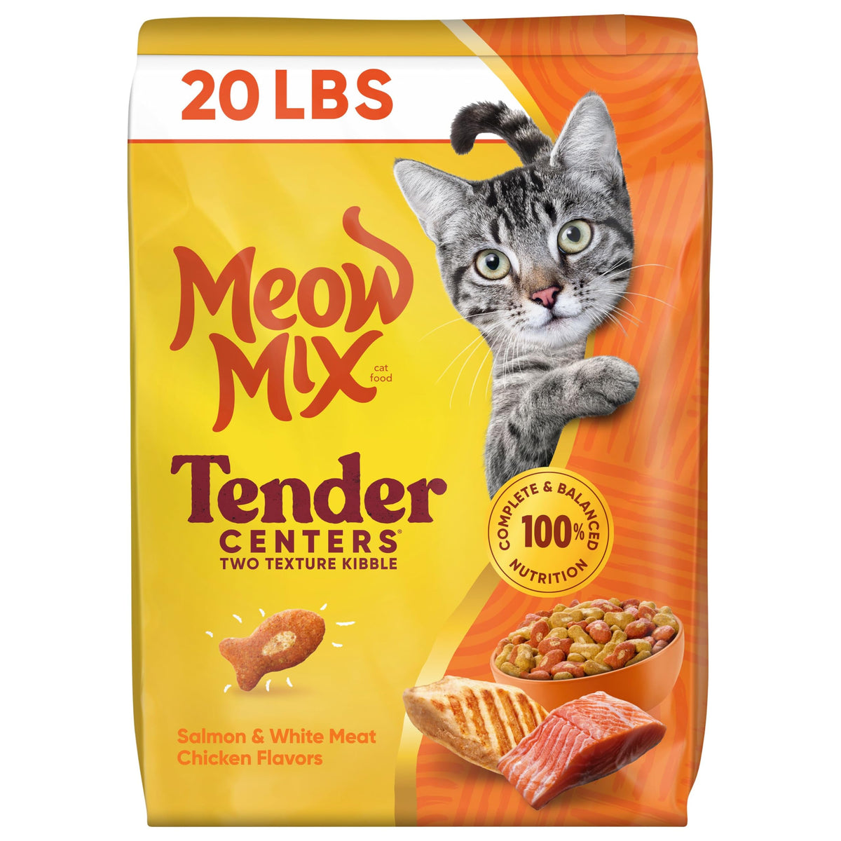 Salmon & White Meat Chicken Flavors 20 lb. Bag S86347