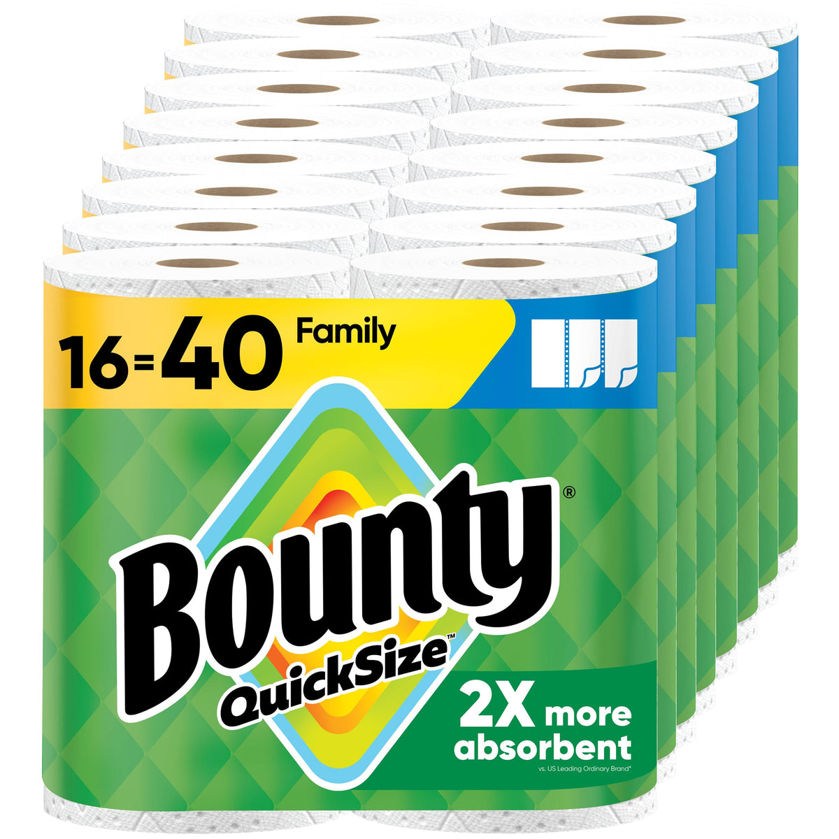 White Paper Towels 16 Family Rolls H91460