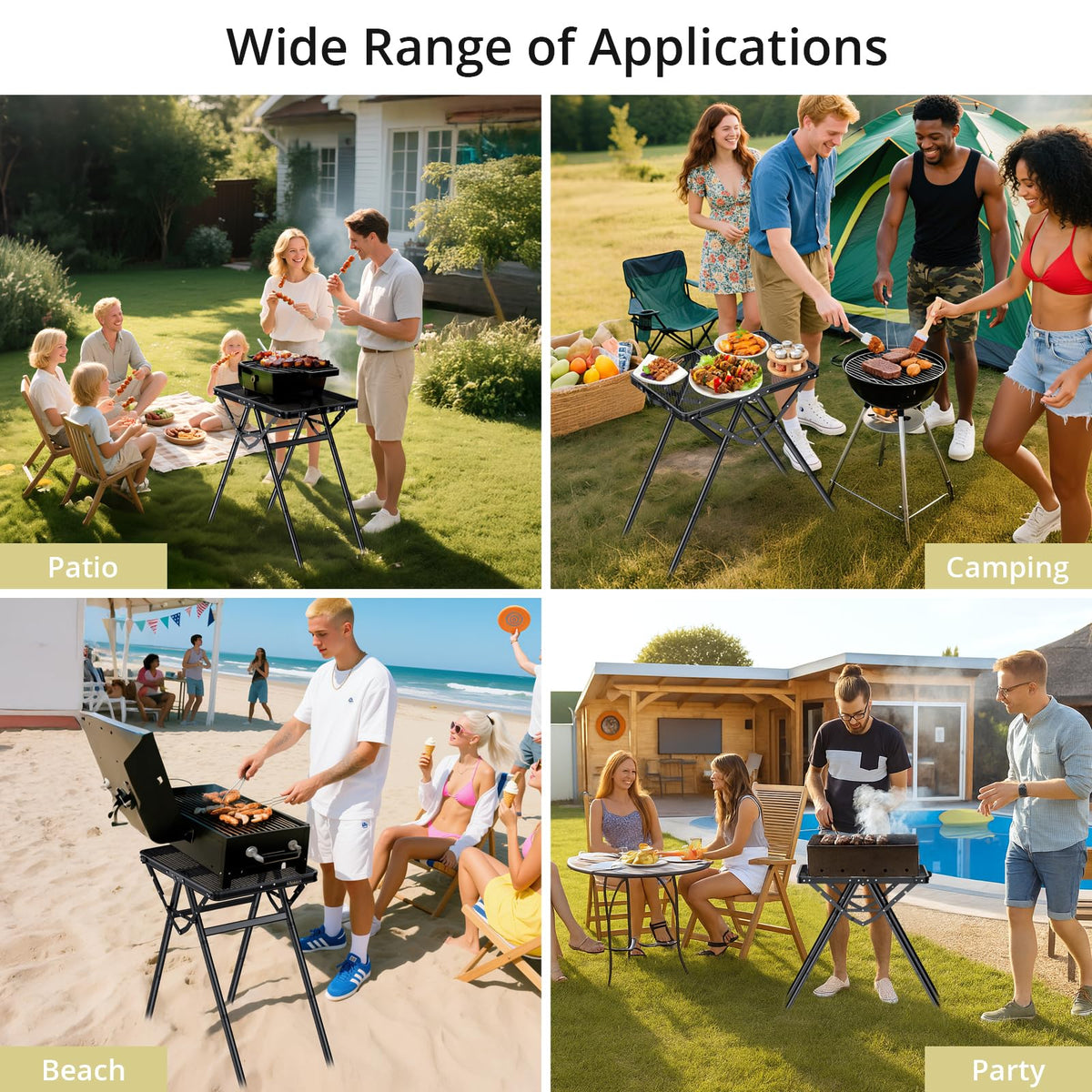 2ft Folding Grill Table C44976