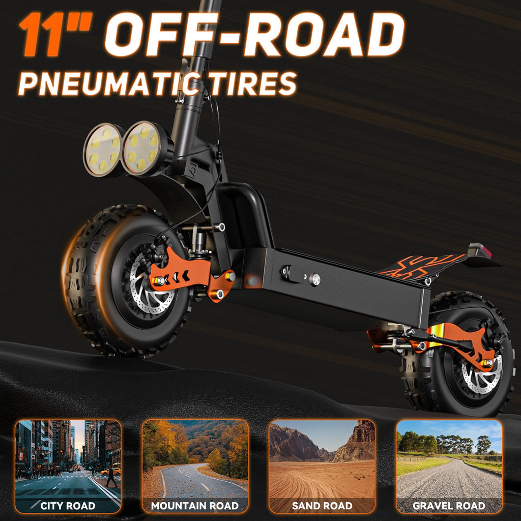 2400W Dual Motor 70 Miles Range 30MPH Foldable Off Road Electric Scooter X820550