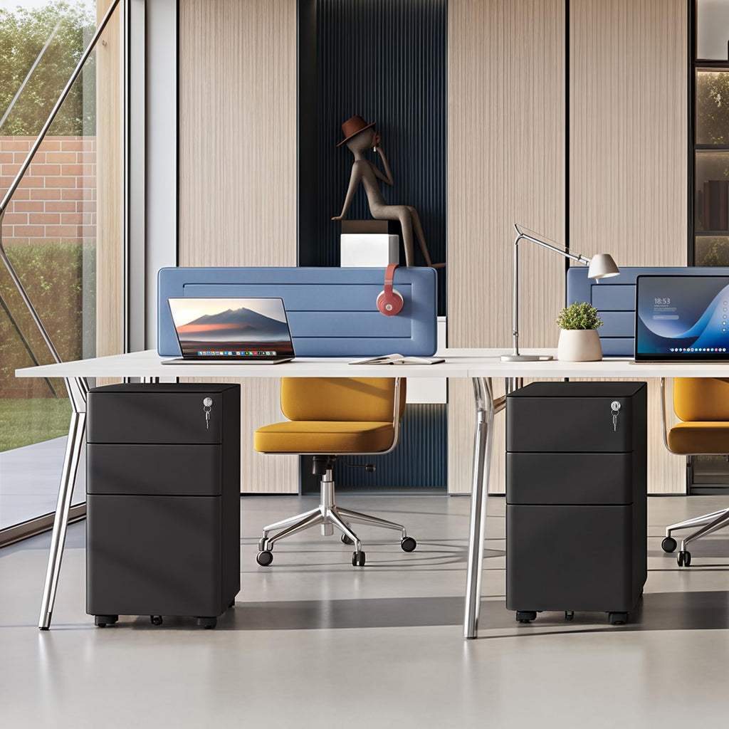 3 Drawer Mobile File Cabinet J570