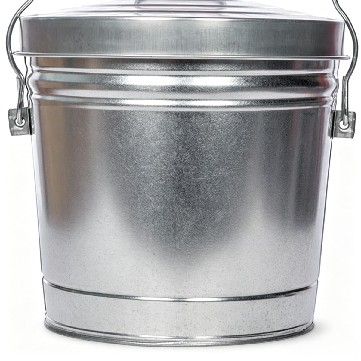 6 Gallon Galvanized Steel Storage Can with Locking Lid S9903
