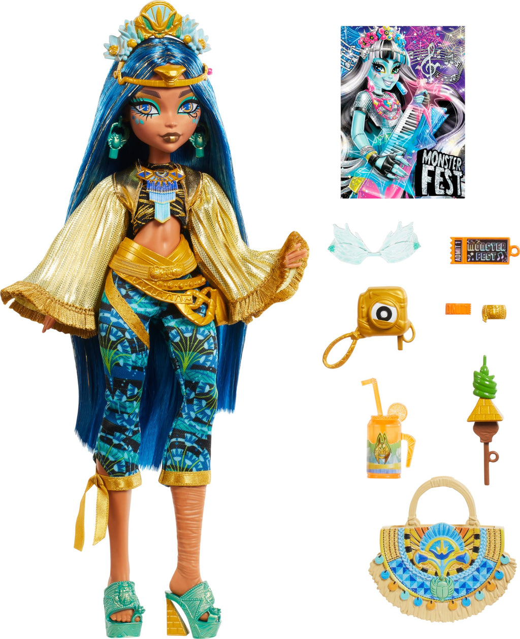 Monster High Doll with Glam Outfit & Accessories W383
