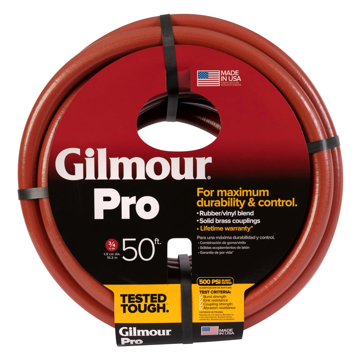 3/4" x 50' Heavy Duty Kink Resistant Garden Hose T631