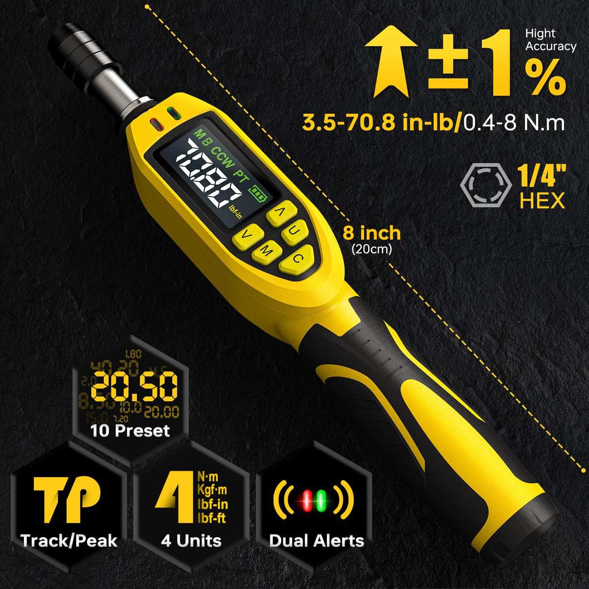 46-Pc Digital Torque Screwdriver Set P903145