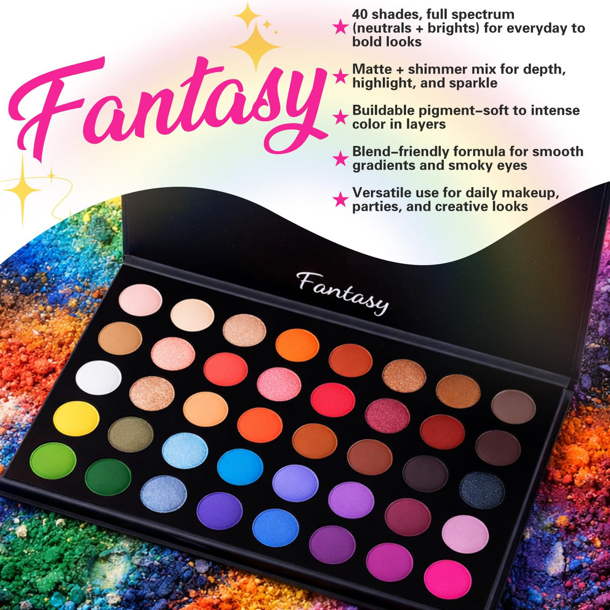 40 Colors Shimmer Matte Eyeshadow Palette Z6893