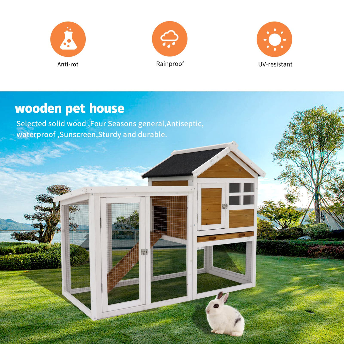 Insulated Heated Outdoor Dog House G94935