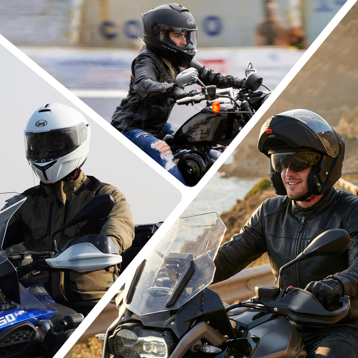 Modular Motorcycle Helmet DOT Approved N350