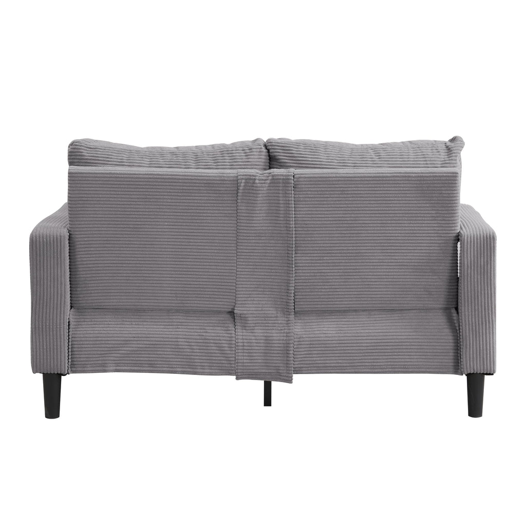 Light Gray 2-Seat Upholstered Loveseat Sofa E888197
