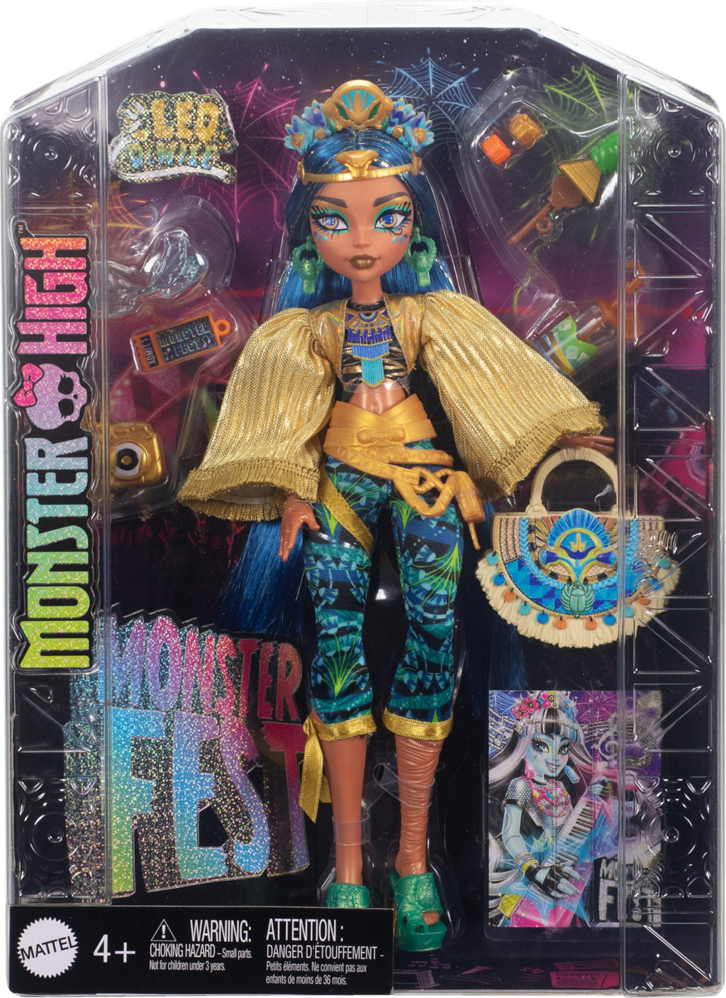 Monster High Doll with Glam Outfit & Accessories W383