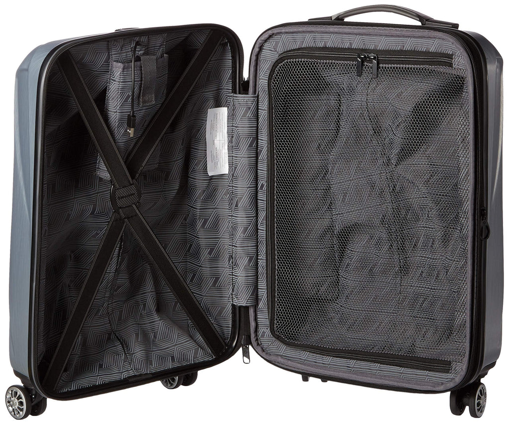 Hardside Expandable Spinner Luggage Silver Carry-On 20-Inch H33067