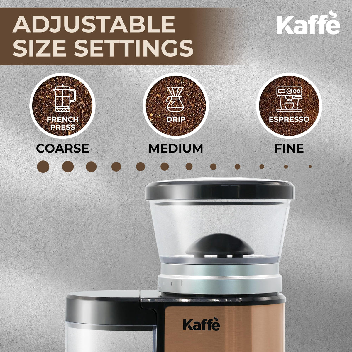 Electric Burr Coffee Grinder 5.5oz Adjustable R6381