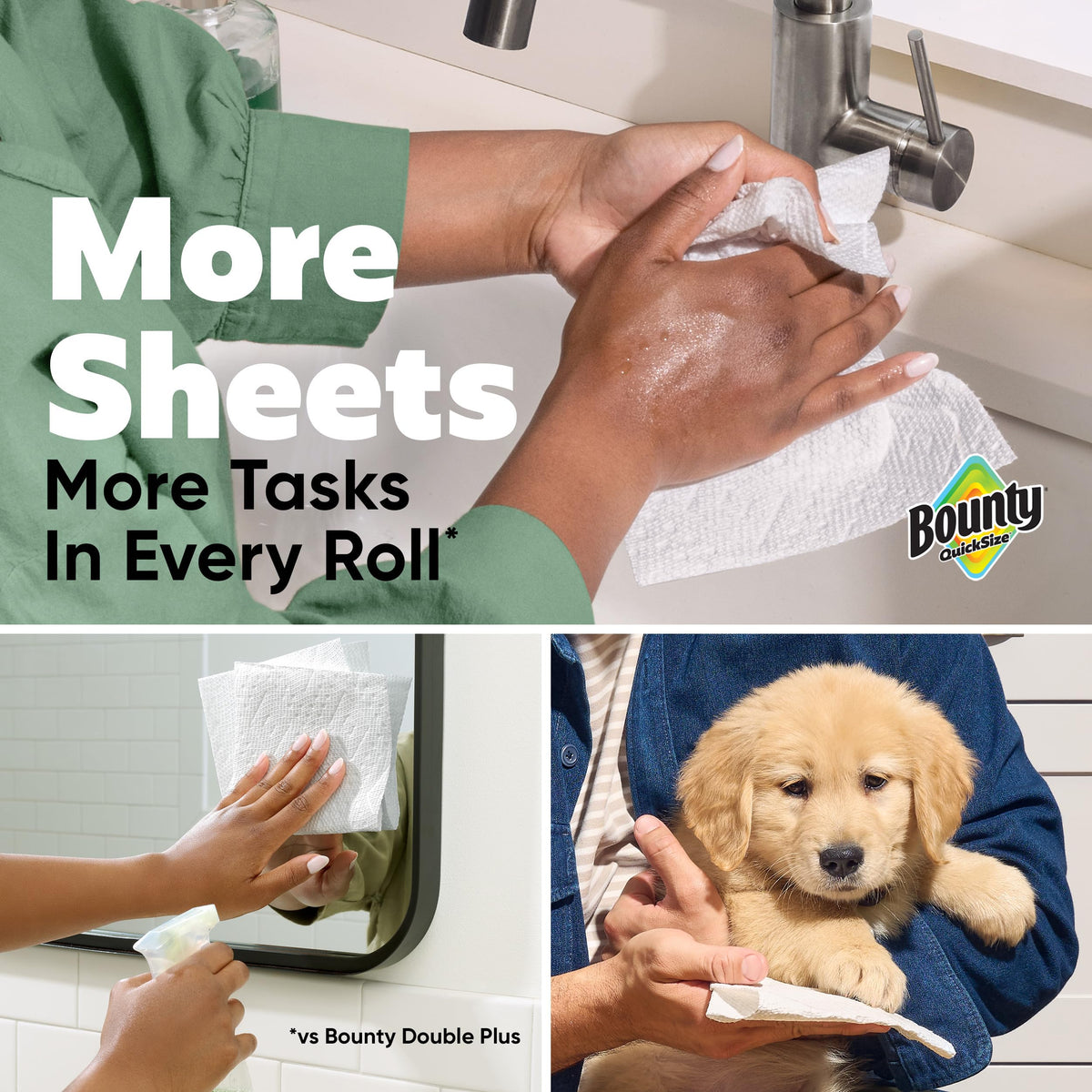 White Paper Towels 16 Family Rolls H91460