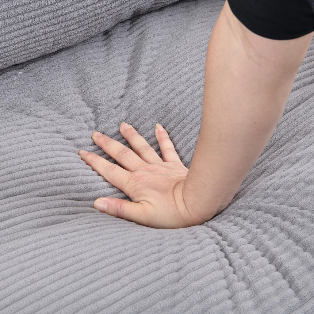 Light Gray 2-Seat Upholstered Loveseat Sofa E888197
