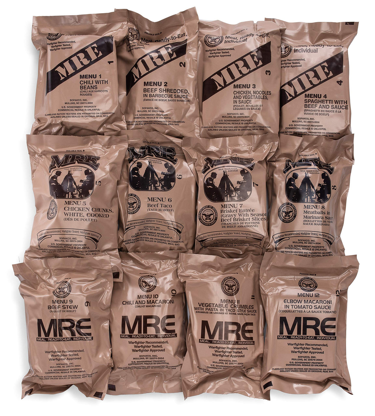 24ct MRE Meals Ready to Eat N266
