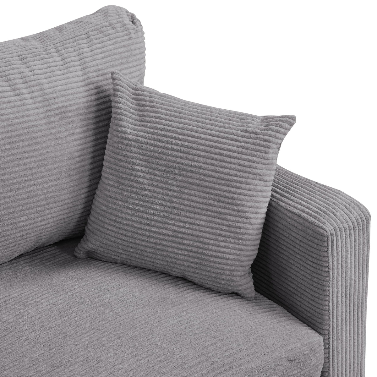 Light Gray 2-Seat Upholstered Loveseat Sofa E888197
